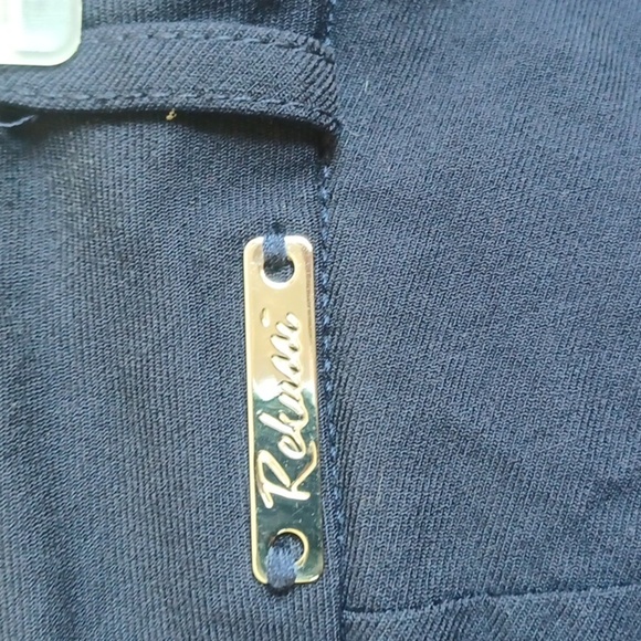 Rekucci women’s Navy Skinny slacks, stretchy, high waist - Picture 4 of 7